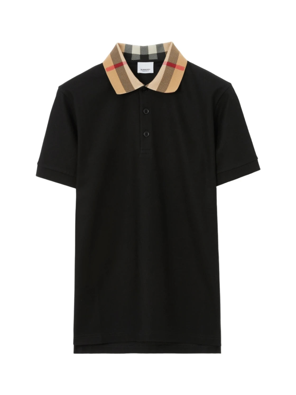 Burberry Checked Short Sleeved Polo Shirt