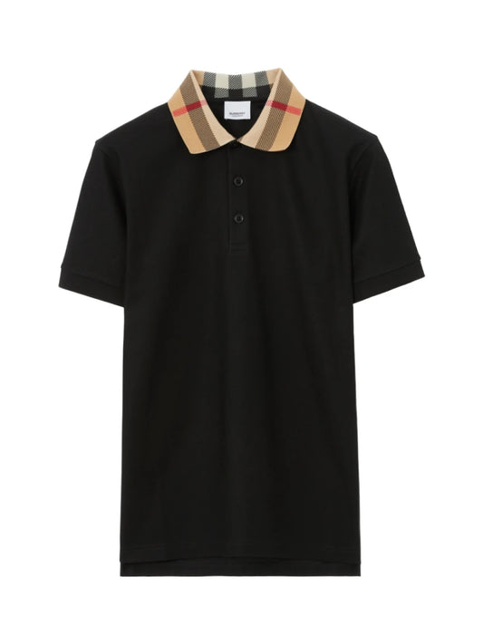 Burberry Checked Short Sleeved Polo Shirt