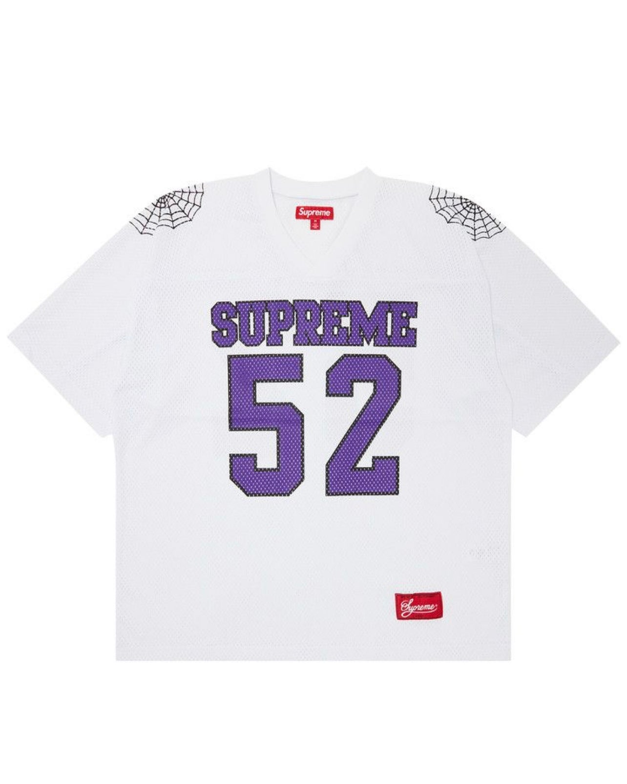 Supreme Spiderweb Football Jersey – White | Rebulkin
