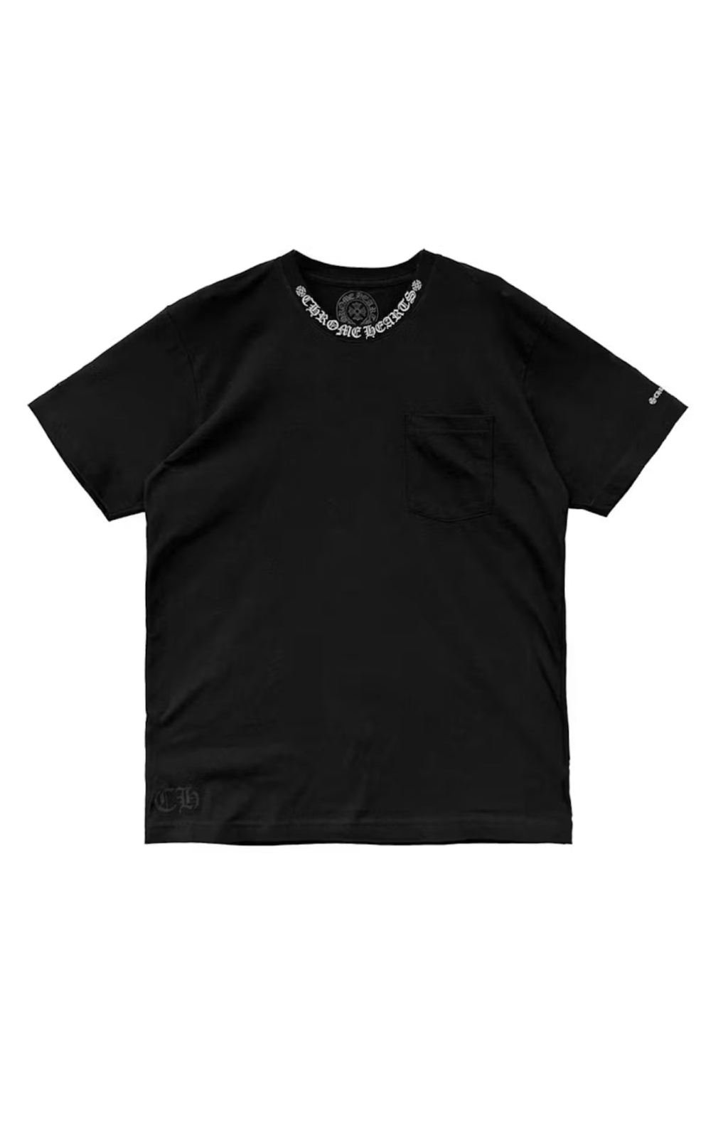 Chrome heart short sleeve pocket T-shirt