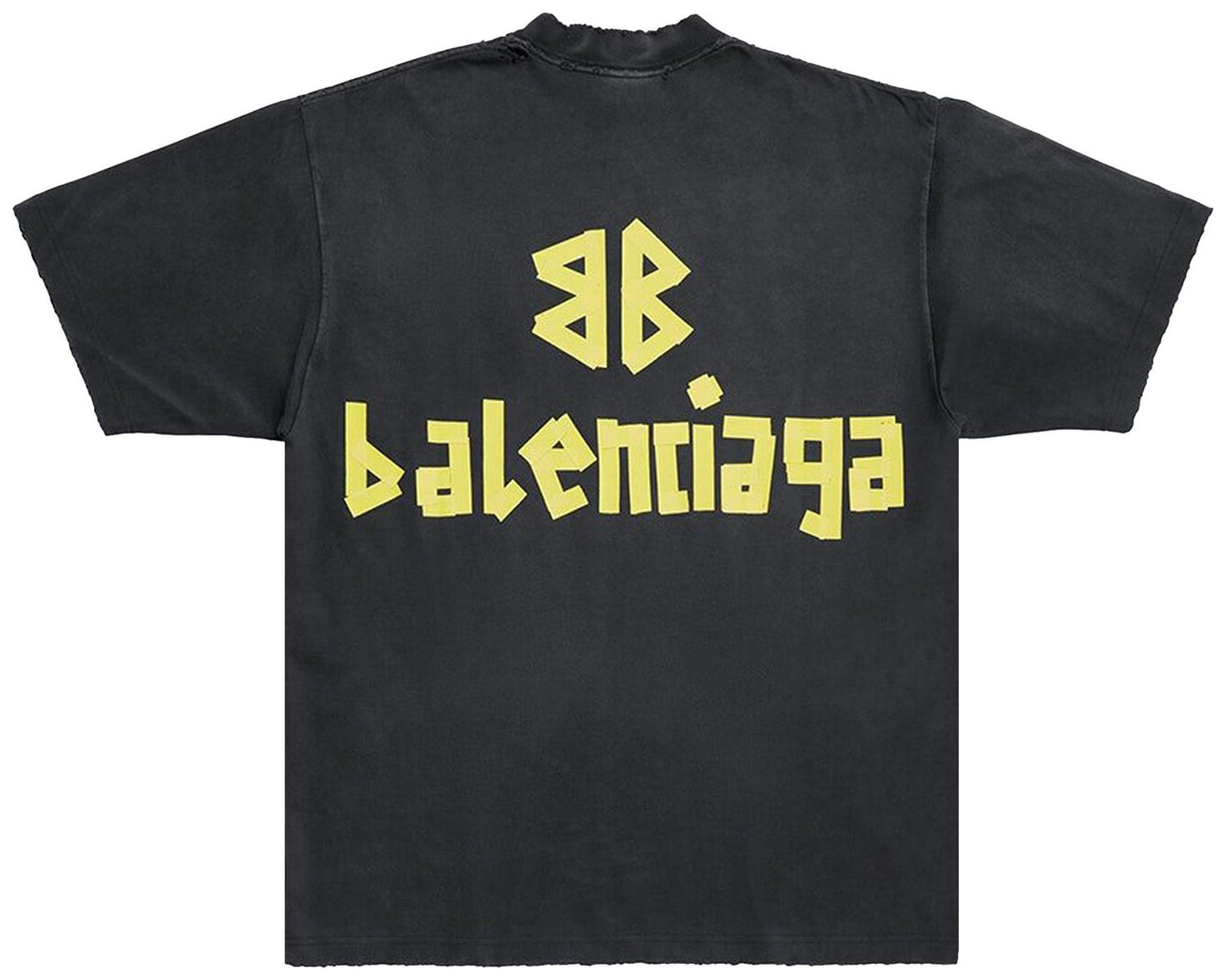 Balenciaga ‘Tape-Type’ Medium-Fit T-Shirt (Black)
