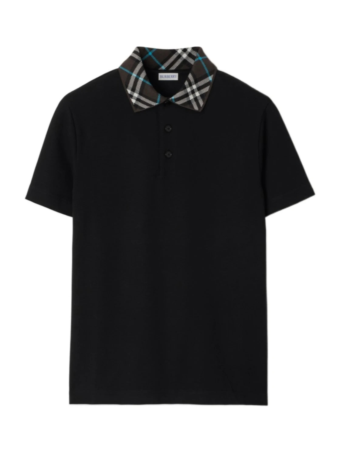 Burberry Checked Short Sleeved Polo Shirt