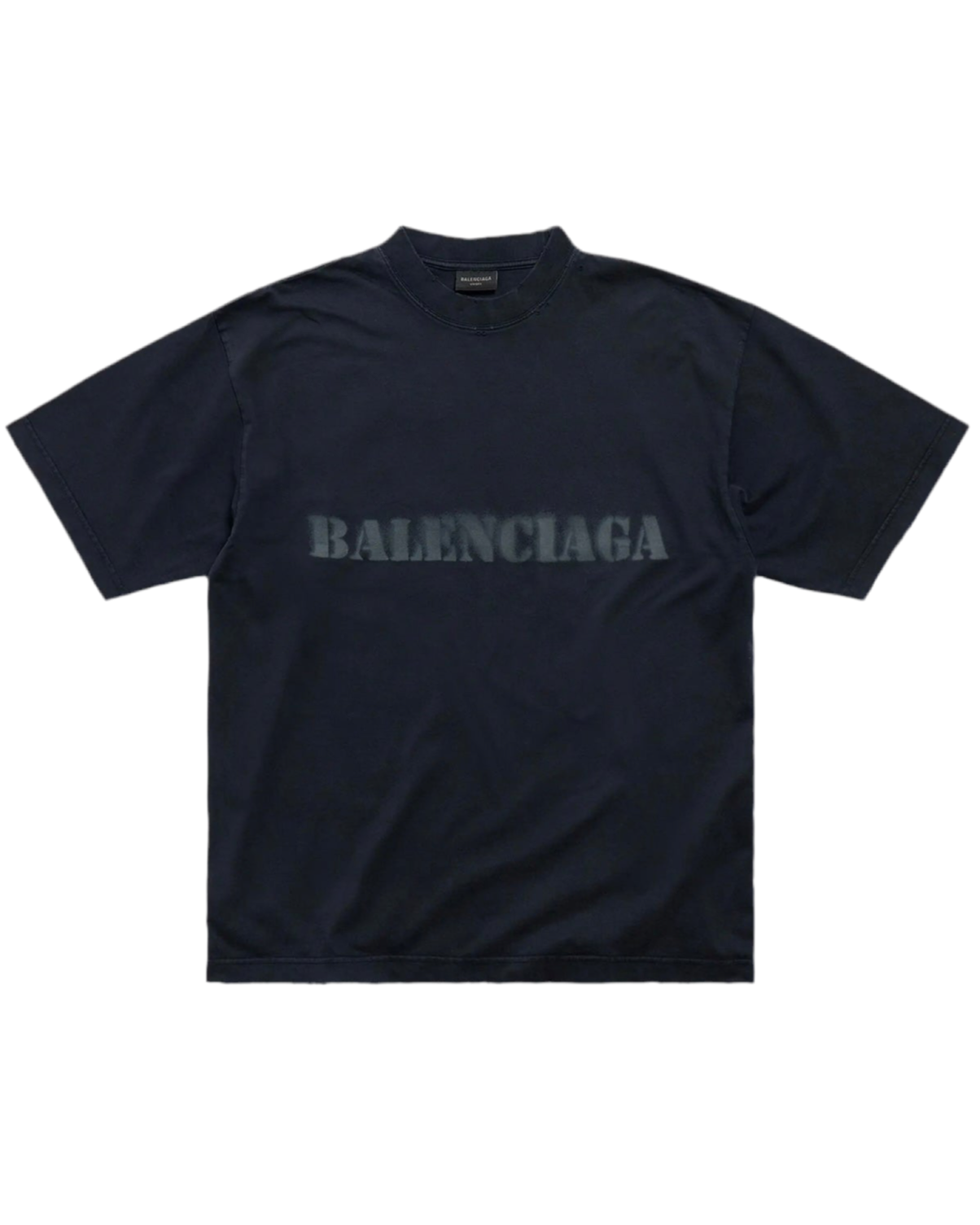 Balenciaga Stencil Type T-Shirt Medium Fit 'Black'