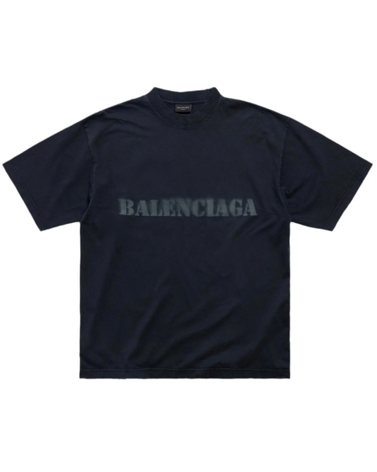 Balenciaga Stencil Type T-Shirt Medium Fit 'Black'
