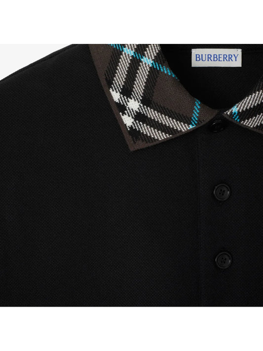 Burberry Checked Short Sleeved Polo Shirt